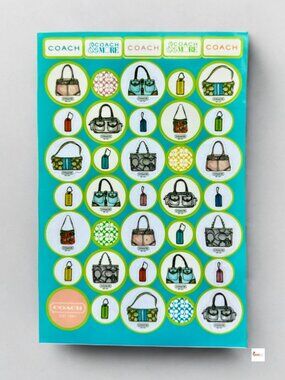 Coach & More Collaborative Novelty Handbag Hangtag Sticker Set